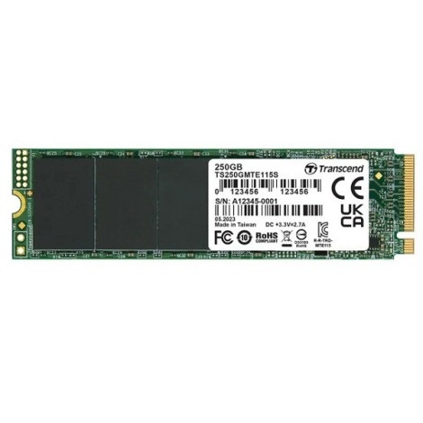 Ổ cứng SSD gắn trong Transcend 115S 250GB M.2 2280 NVMe PCIe Gen3 x4 TS250GMTE115S