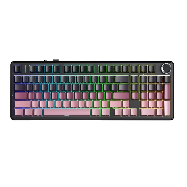 Bàn phím cơ gaming AULA F99 PRO (Đen - hồng gradient/ Reaper switch)