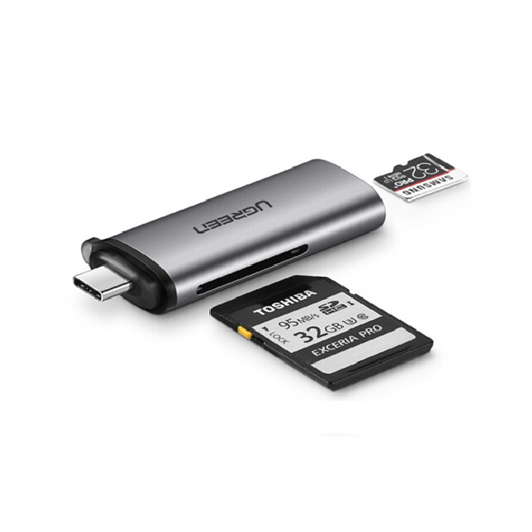 Đầu đọc thẻ SD/TF USB type-C Ugreen 50704