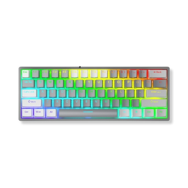 Bàn phím cơ Gaming có dây AULA F3261 màu Trắng Xám