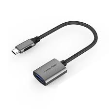 Cáp chuyển đổi Type C sang USB 3.0 Lention C6, 15cm xám