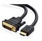 Cáp chuyển đổi HDMI to DVI 24+1 Ugreen dài 10m 10138 (2 chiều)