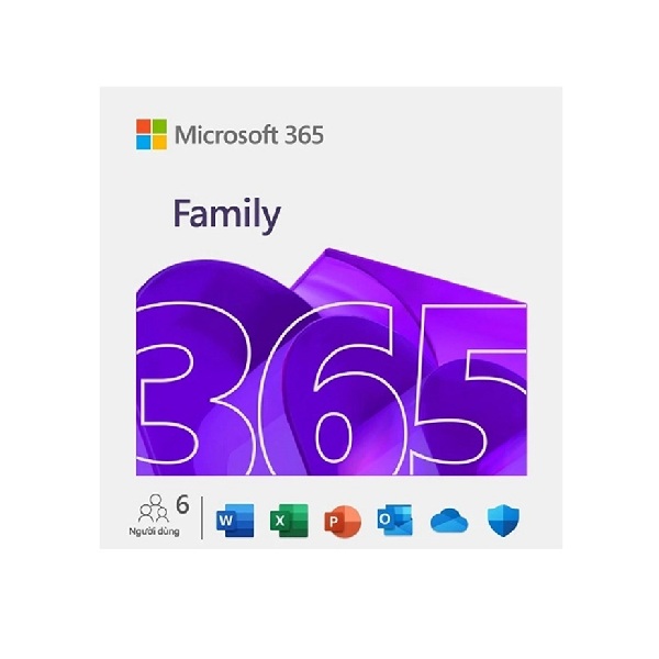 Phần mềm Microsoft 365 Family English APAC Subscr 1YR Medialess FY25H2 (EP2-36878)