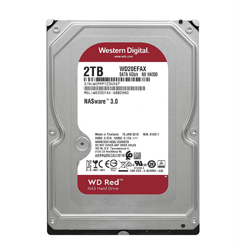 Ổ CỨNG HDD NAS WD RED 2TB SATA3 5400RPM (WD20EFAX)