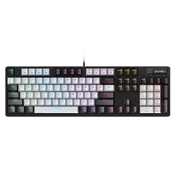 Bàn phím quang cơ Gaming Dareu EK1280X (Trắng đen)