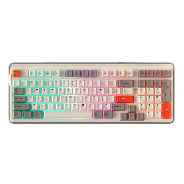 Bàn phím cơ Gaming Triple mode Dareu EK98 PRO (Be xám)