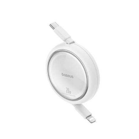 Cáp sạc nhanh Baseus Free2Pull USB-C to Lightning 20W dài 1m P10364501211-00 Moon White