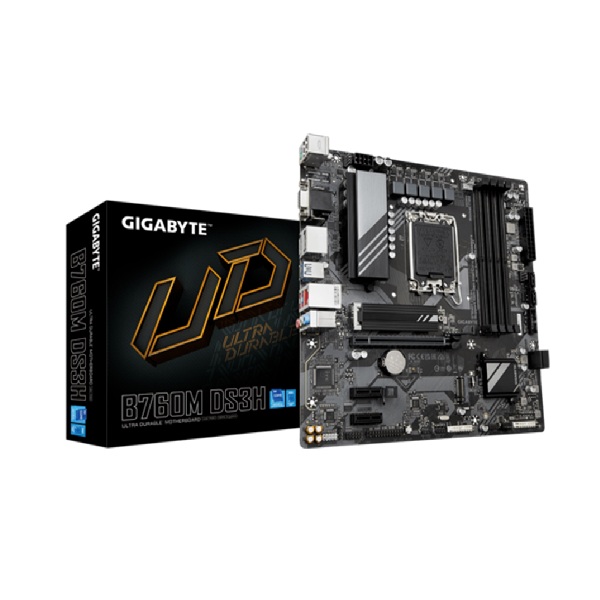 Mainboard Gigabyte B760M DS3H GEN5 (4 x DDR5/ 256 GB/ LGA 1700/ Micro ATX)