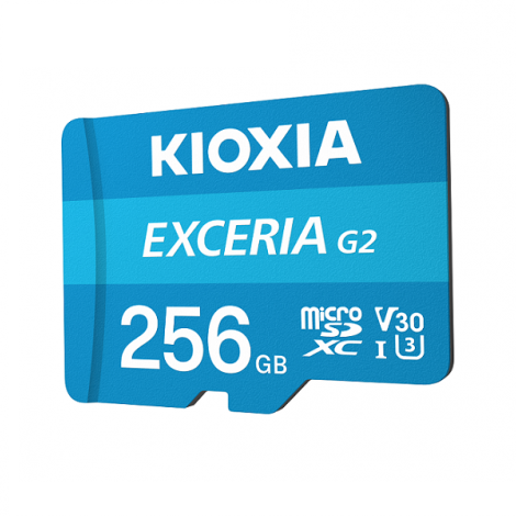 Thẻ nhớ 256GB Kioxia MicroSD SDXC Exceria G2 UHS-I C10 A1 U3 V30 4K (LMEX2L256GG2)