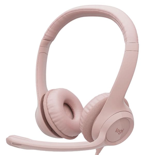 Tai nghe có dây Logitech H390 USB - Màu hồng