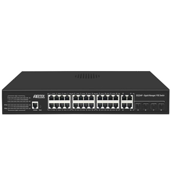 SWITCH 24 PORT POE L2 MANAGED GIGABIT APTEK SG2244P