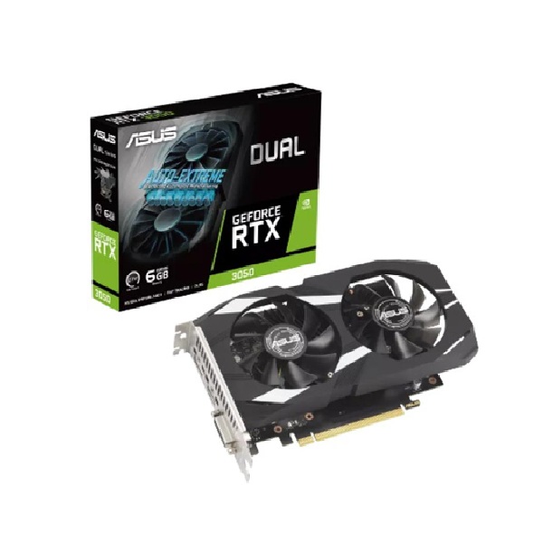 Card đồ họa Asus Dual GeForce RTX 3050 OC Edition 6GB (GDDR6/ 96 bit)