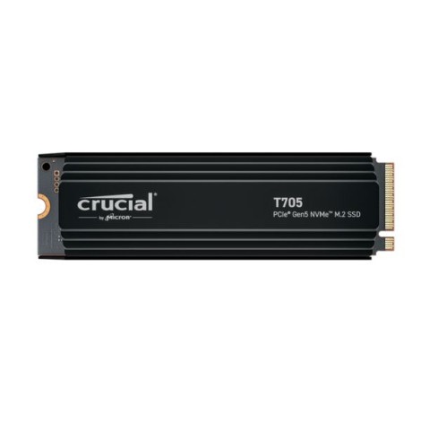 Ổ cứng SSD gắn trong Crucial T705 4TB NVMe PCIe Gen5 x4 CT4000T705SSD5 Heatsink