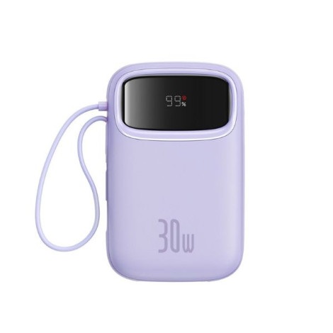 Sạc dự phòng Baseus Qpow2 Dual-Cable 10000mAh 30W Purple (P10055008513-00)