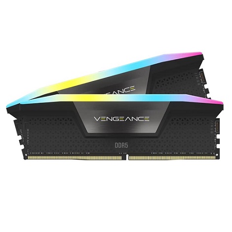 Ram Corsair VENGEANCE RGB 32GB (2x16GB) DDR5 bus 5600MHz Black (CMH32GX5M2B5600C36K)