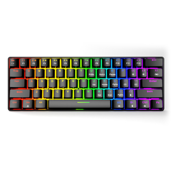 Bàn phím cơ không dây EDRA EK361Wv3 Blue Switch (Black)