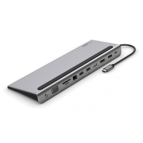 Bộ chuyển đổi USB type C 11-in-1 Multiport Belkin INC004btSGY (màu xám)