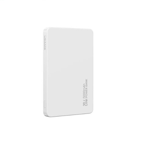 Sạc dự phòng không dây USAMS CD231 20W 5000mAh CY Series White (5KCD23103)