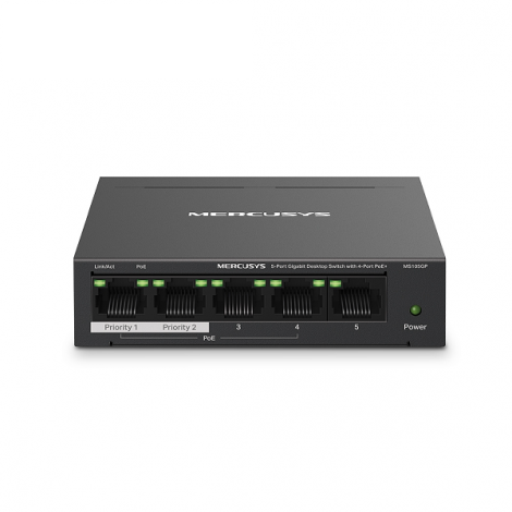 Switch PoE+ Mercusys MS105GP (5 port/ 10/100/1000 Mbps)