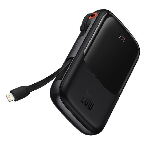 Sạc dự phòng Baseus Qpow Pro Digital Display 10000mAh 20W iP Edition Black (PPQD020001)