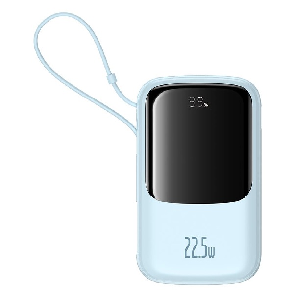 Sạc dự phòng Baseus Qpow Pro+ Digital Display 10000mAh 22.5W Type-C Edition Blue (P10067100312-00)
