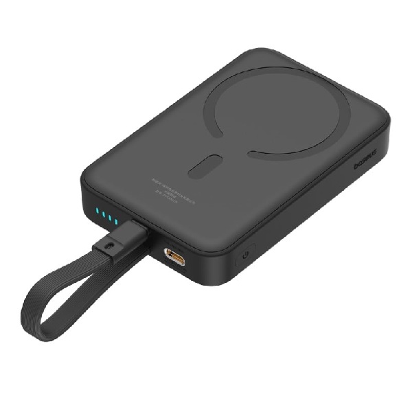 Sạc dự phòng Baseus Magnetic Mini Air Wireless 10000mAh 20W Lightning Black (P10022108112-00)