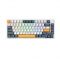 Bàn phím Gaming cơ không dây Machenike K600-B82W White Tri-mode Silver Switch