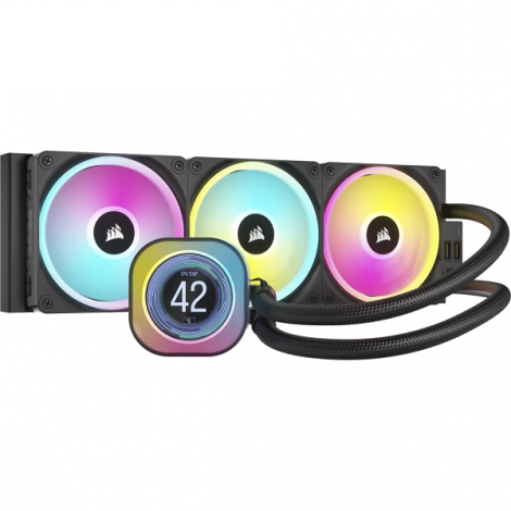 Tản nhiệt nước 3 fan Corsair iCUE LINK H150i LCD RGB - Black (CW-9061008-WW)