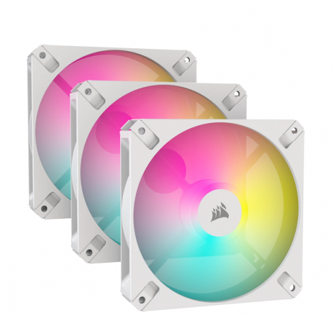 Bộ 3 Fan Case Corsair iCUE AR120 Digital RGB 120mm - White (CO-9050169-WW)