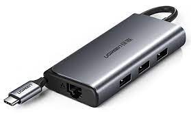 Cáp USB Type c to Lan, USB 3.0 hỗ trợ sạc USB C Ugreen 50252 chính hãng