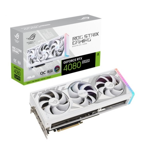 Card Màn Hình Asus ROG Strix GeForce RTX 4080 SUPER 16GB GDDR6X White OC Edition (ROG-STRIX-RTX4080S-O16G-WHITE)