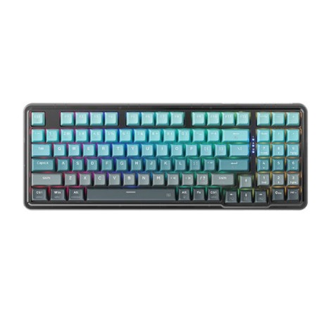 Bàn phím Gaming cơ không dây Machenike K500F-B94W Tri-Mode RGB Cyan GR Jade Switch