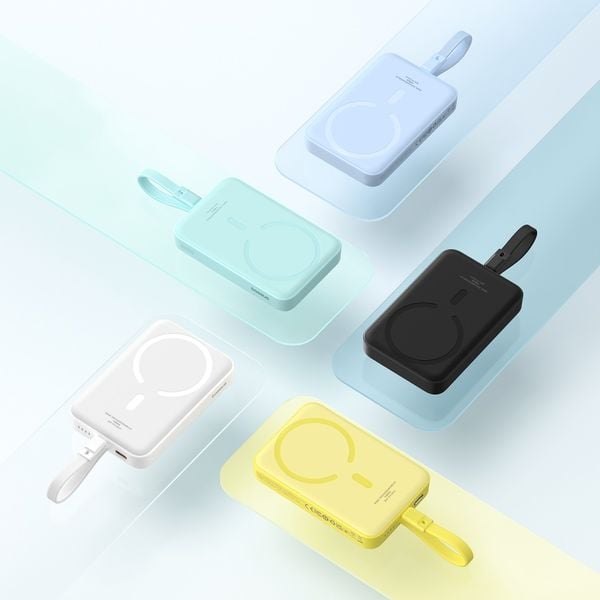 Sạc dự phòng Baseus Magnetic Mini Air Wireless 10000mAh 20W màu Đen (LVB031-1K-20)