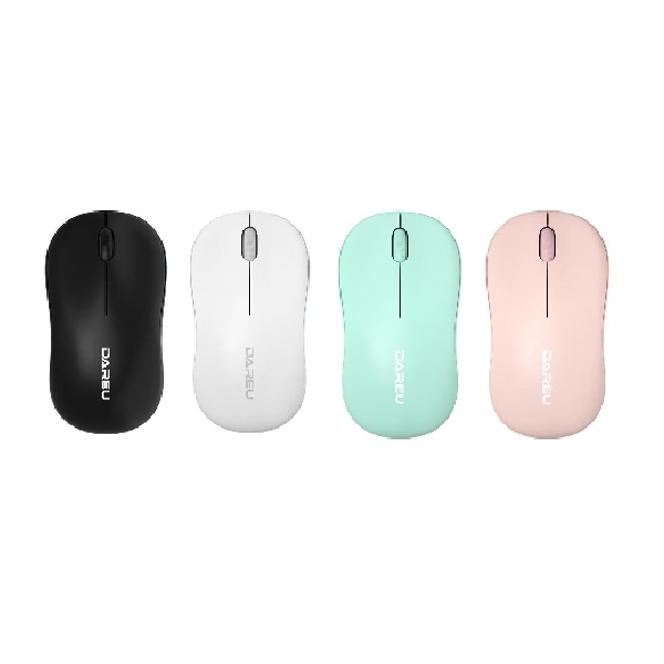 Chuột văn phòng không dây Dual mode Dareu LM106D (Xanh)