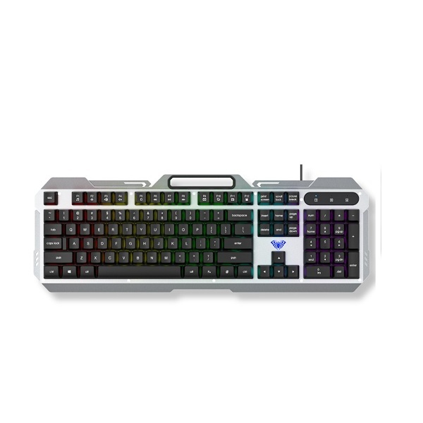 Bàn phím giả cơ Gaming có dây Aula F2023 màu Đen