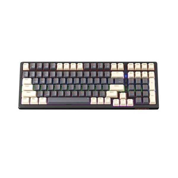 Bàn phím cơ có dây Newmen GM328 màu Xám Trắng Red Switch