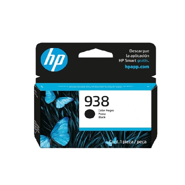 Mực in phun HP 938 Black Original Ink Cartridge (4S6X8PA)