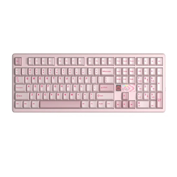 Bàn phím cơ 3 Mode Aula F108PRO V2 Hồng-Strawberry Mint switch (6627)