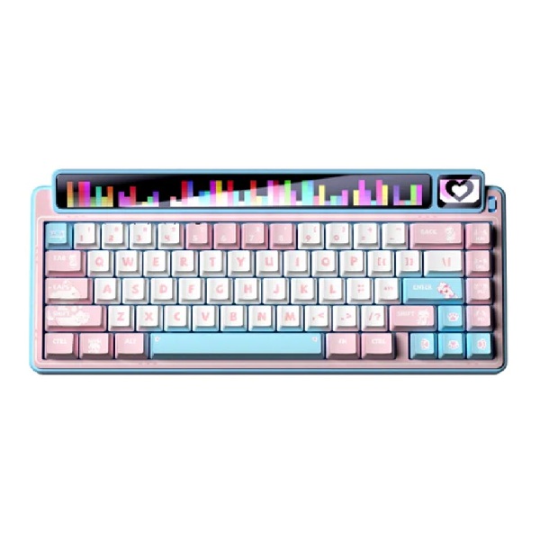 Bàn phím cơ LEOBOG AMG65 (Màu hồng - trắng - xanh dương/ Jadeite switch)