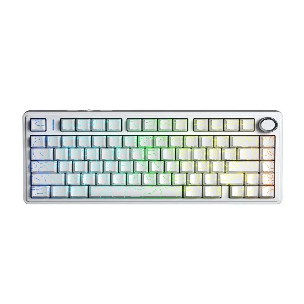 Bàn phím cơ gaming AULA F75HE Trắng contour - Black King Magnetic switch (6986)