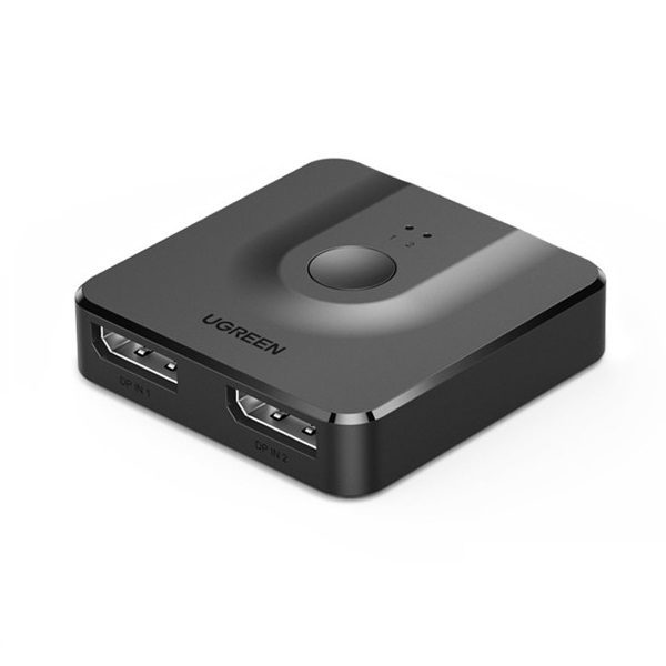Bộ chuyển mạch gộp tín hiệu Displayport 2 vào 1 ra độ phân giải 4K@60Hz Ugreen 60622 cao cấp