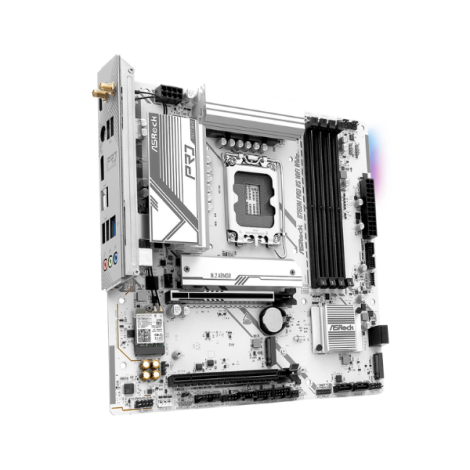 Mainboard ASRock B760M Pro RS Wifi White (4 x DDR5/ 256 GB/ LGA 1700/ Micro ATX)