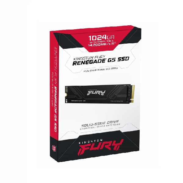 Ổ SSD Kingston FURY Renegade G5 1TB (NVMe PCIe/ Gen5.0x4 M2.2280/ 14200MB/s/ 11000MB/s)