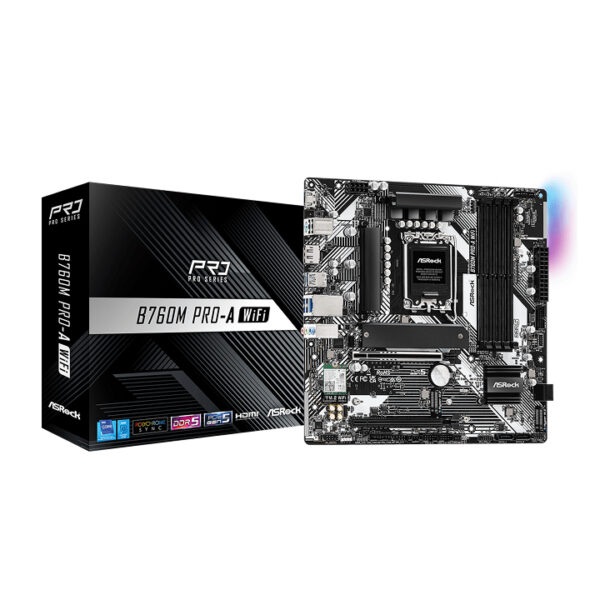 Mainboard Asrock B760M PRO-A WIFI (4 x DDR5/ 256GB/ LGA1700/ m-ATX)
