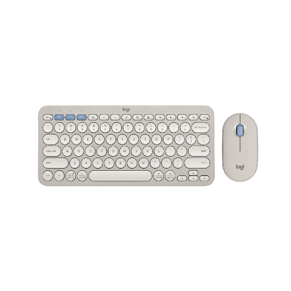 Combo Bàn phím và chuột Logitech PEBBLE 2 màu Sand (920-012191)