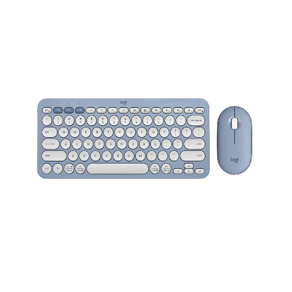 Combo Bàn phím và chuột Logitech PEBBLE 2 màu Blue (920-012190)