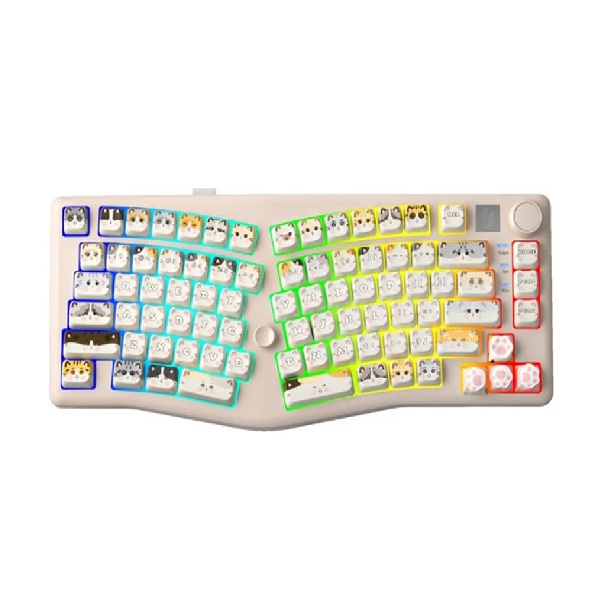 Bàn phím cơ LEOBOG ALICE A75 (Moon Cat trắng/ Ramboo switch)