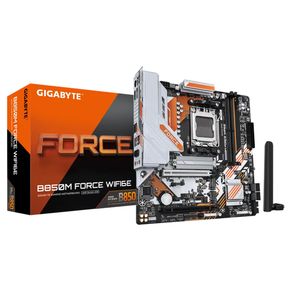 Mainboard Gigabyte B850M FORCE WIFI6E (2 x DDR5/ 128 GB/ AM5/ Micro ATX)
