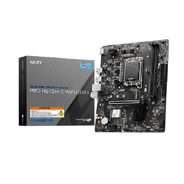 Mainboard MSI PRO H610M-S WIFI DDR4 (2 x DDR4/ 64GB/ LGA 1700/ m-ATX)