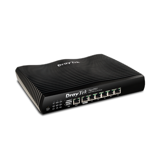 Router cân bằng tải DrayTek 2927F (2 x GbE WAN, 5 x GbE LAN, 2 x 3G/4G USB/ SFP)